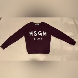 MSGM Burgundy Sweatshirt XS